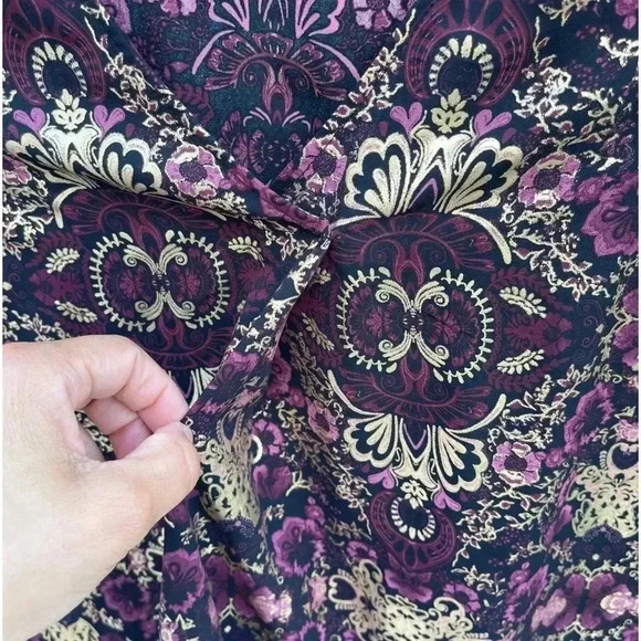 Torrid Womens Flower Pattern Sleveless Blouse Multicolor Sz 4 - Picture 7 of 9